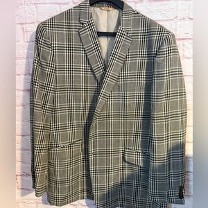 Haggar 48L Men’s Sport Coat Plaid